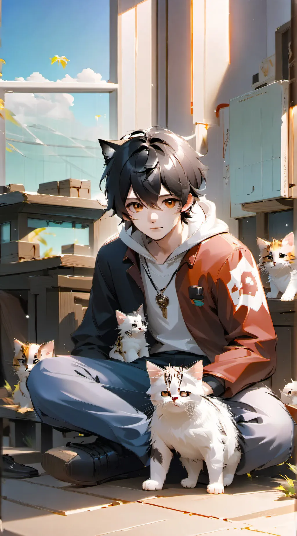 ai character: leo background