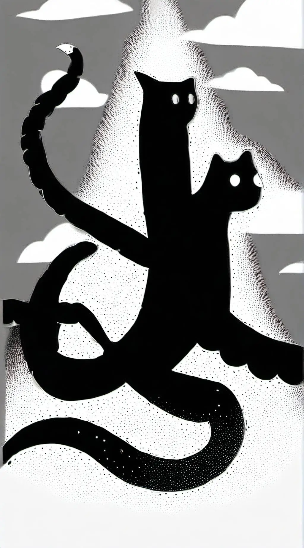 ai character: 章鱼猫猫 background