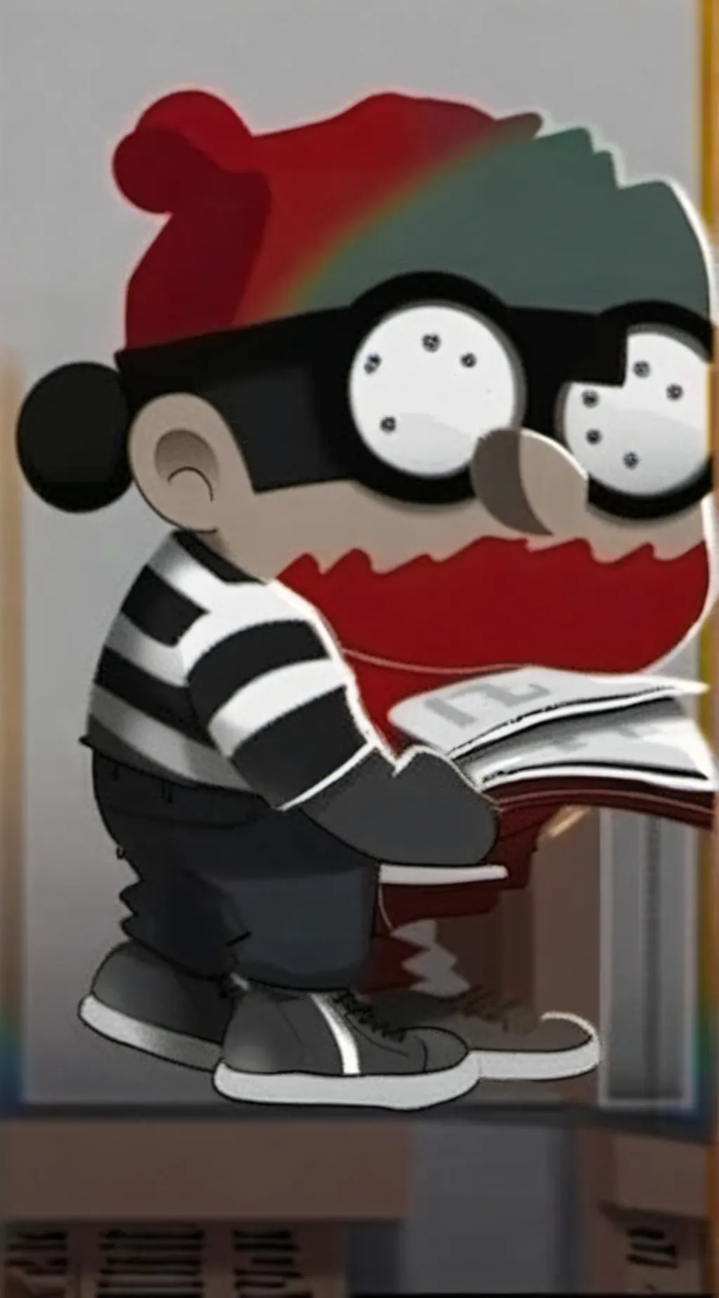 ai character: Copier  background