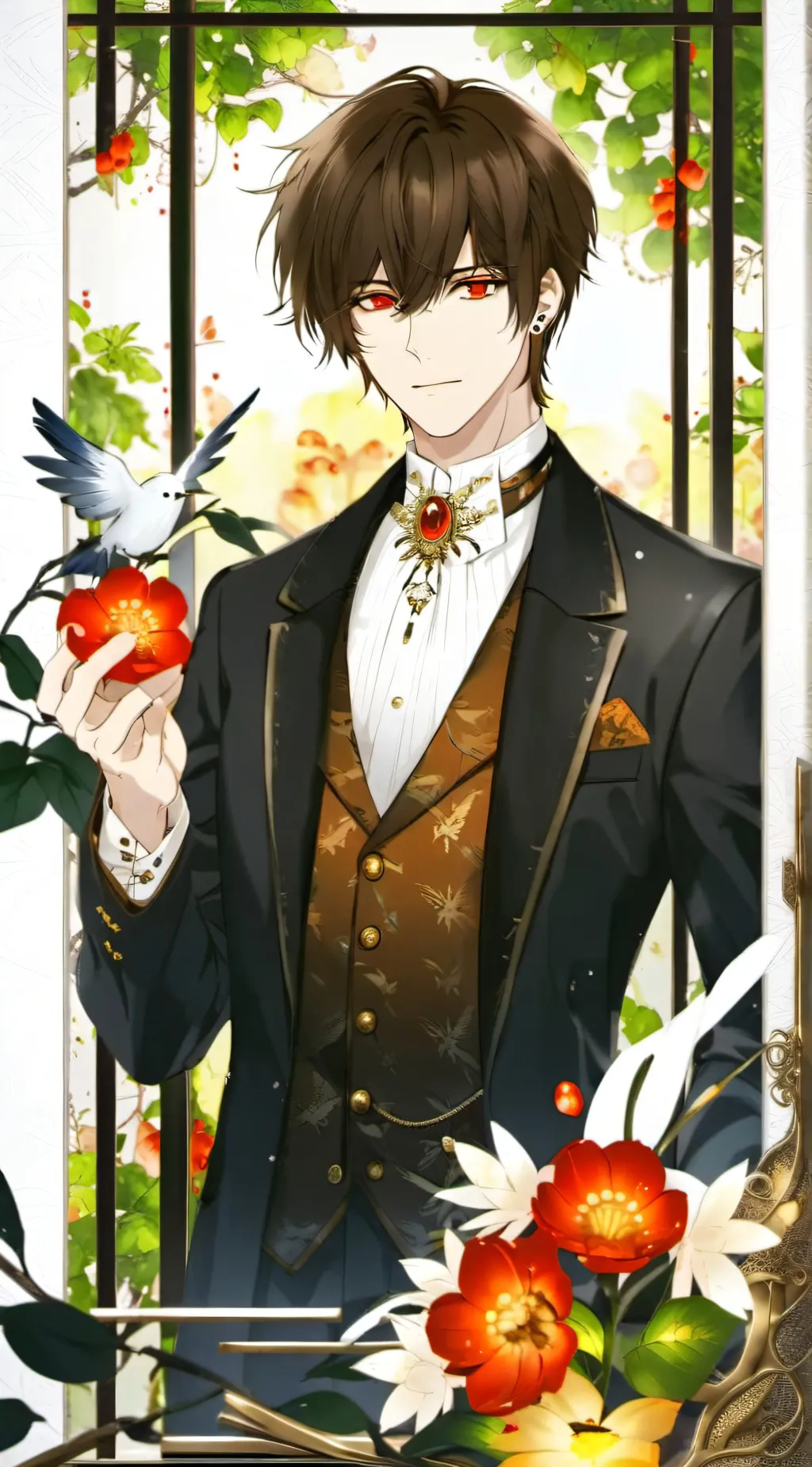 ai character: Xender  background