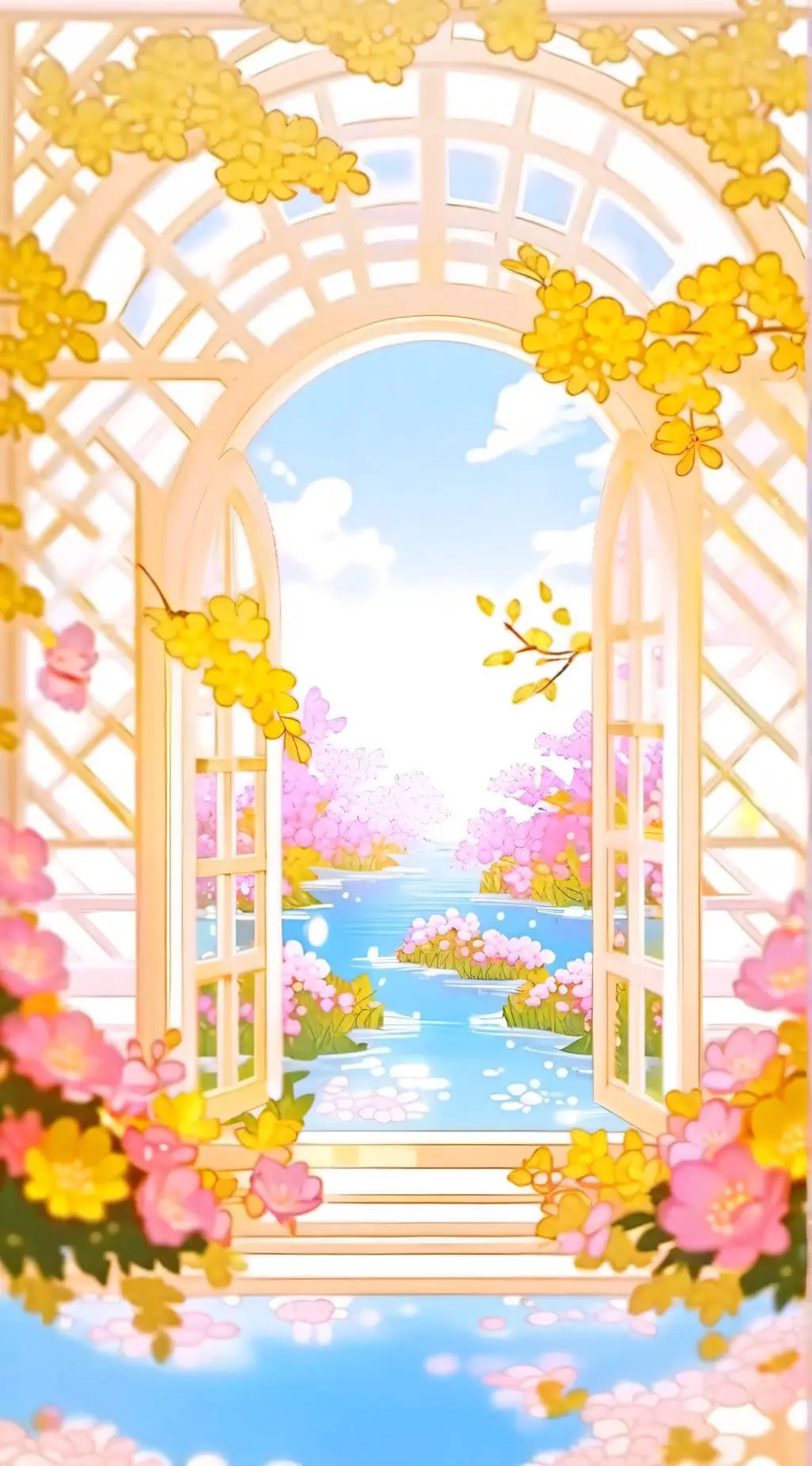 ai character: HH Heaven background