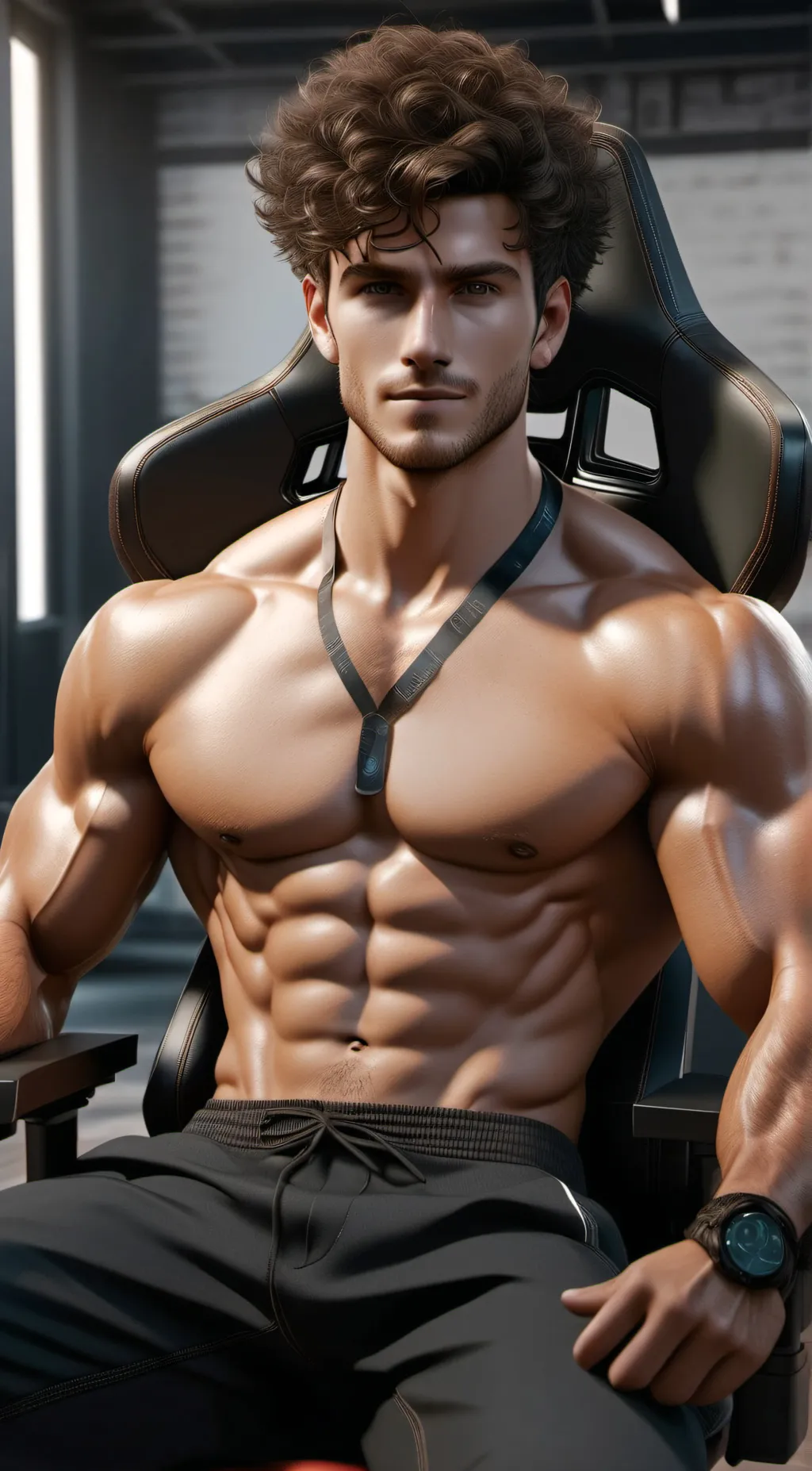 ai character: Brandon🥵 background