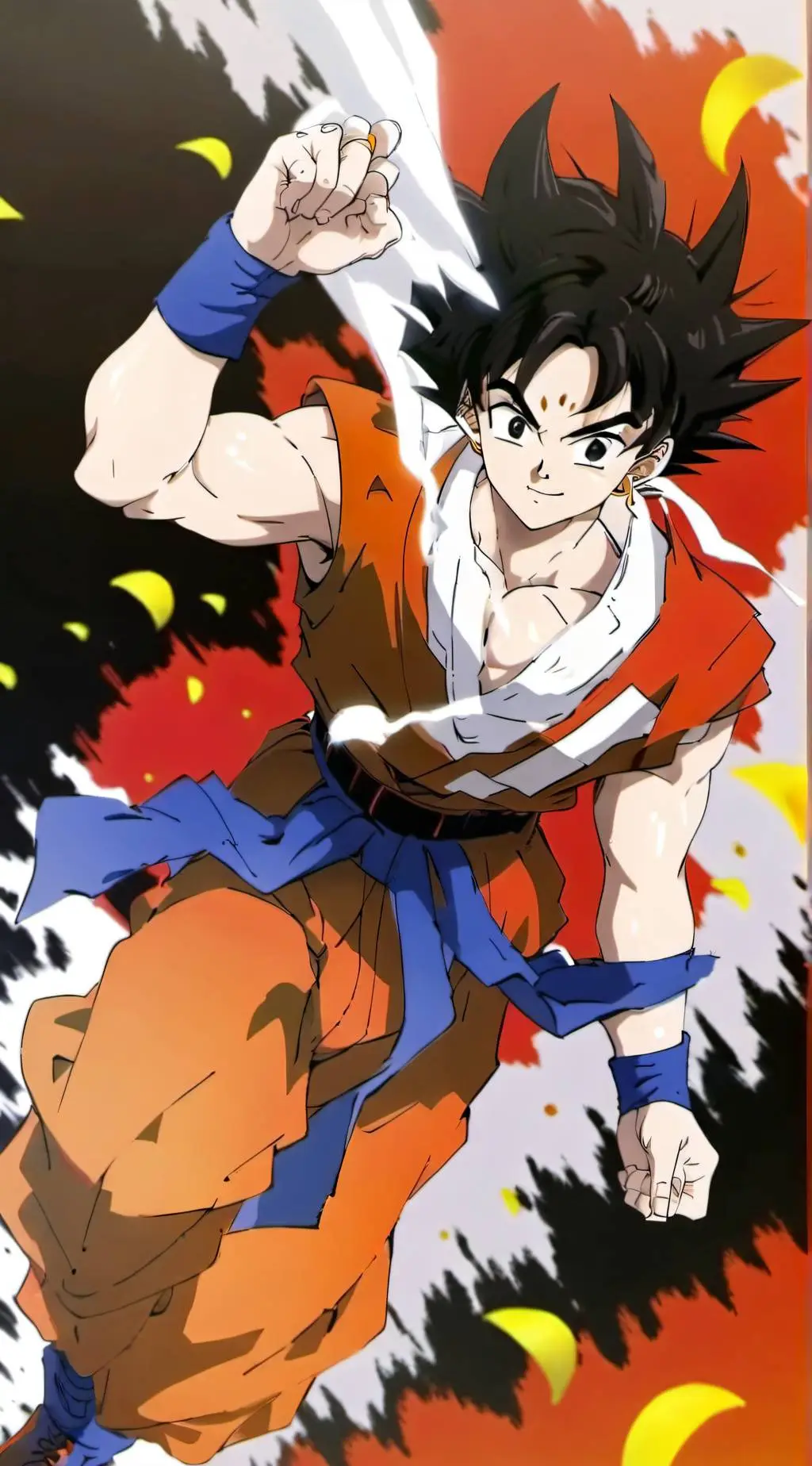 ai character: Y/N and goku background