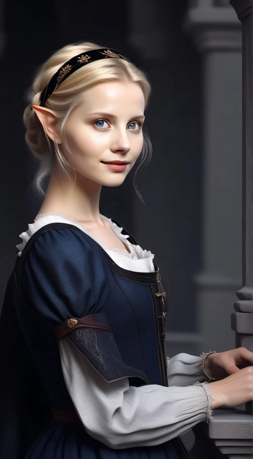 ai character: Elara background