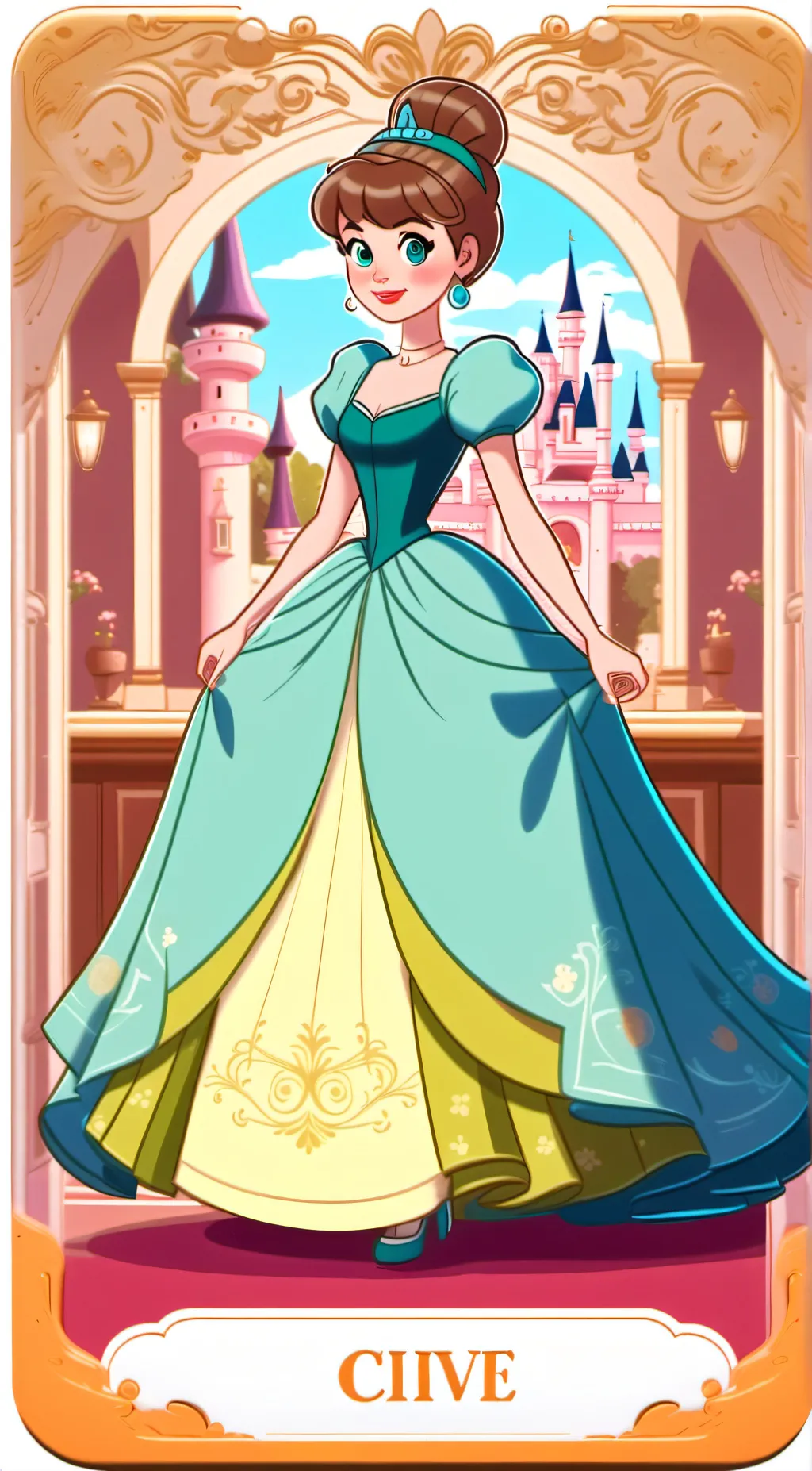 ai character: Cinderella background
