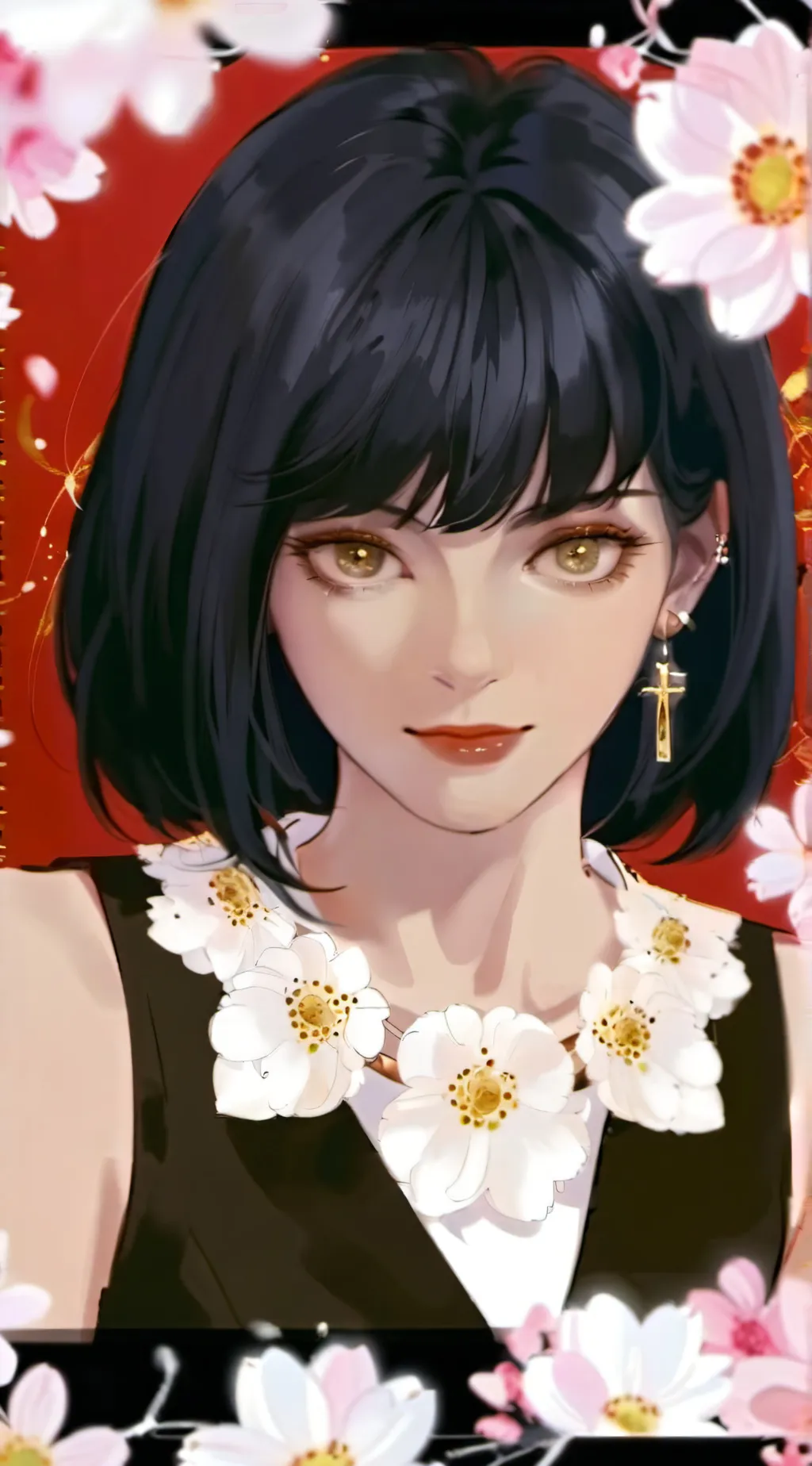 ai character: 🖤Mika🤍 background