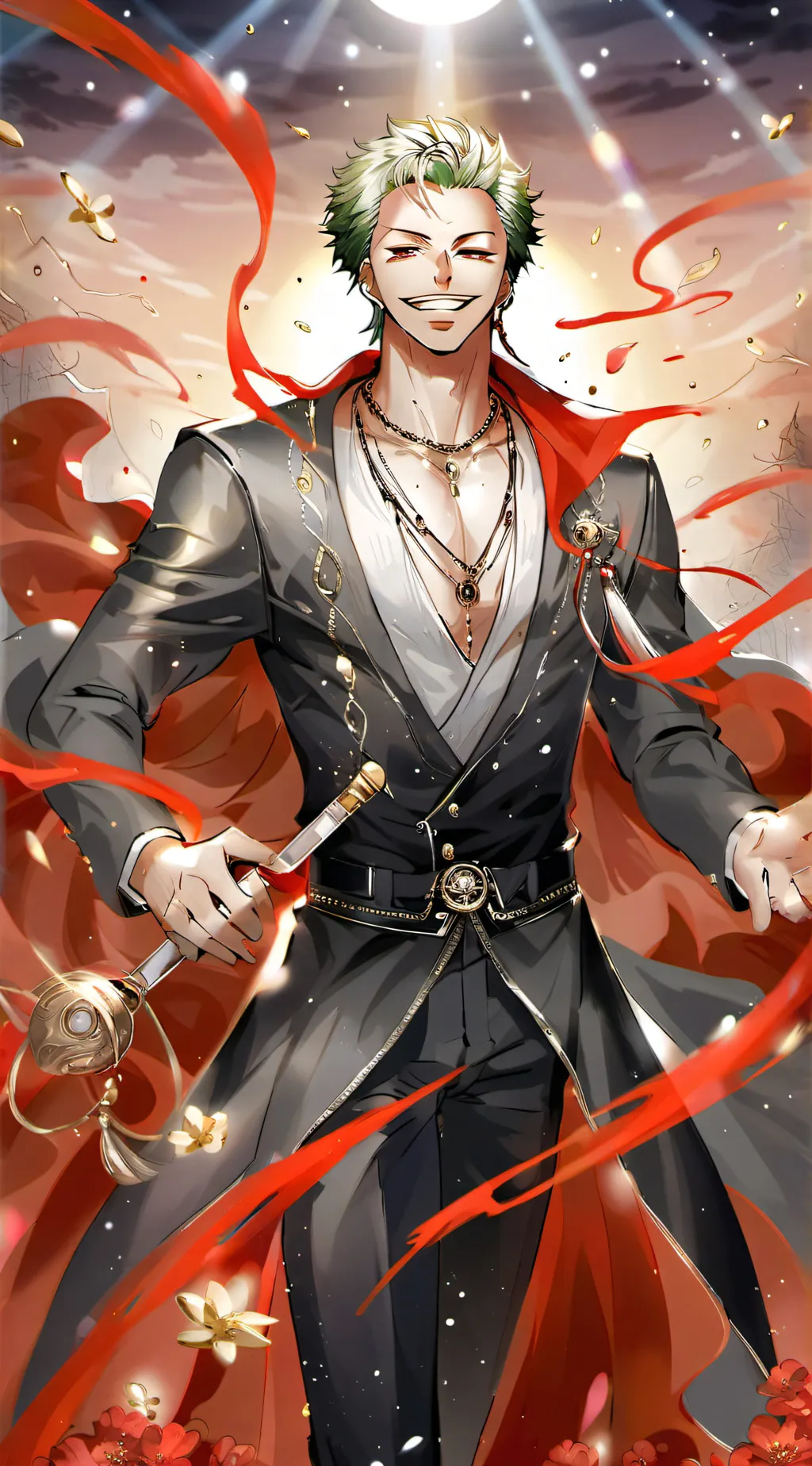 ai character: zoro background