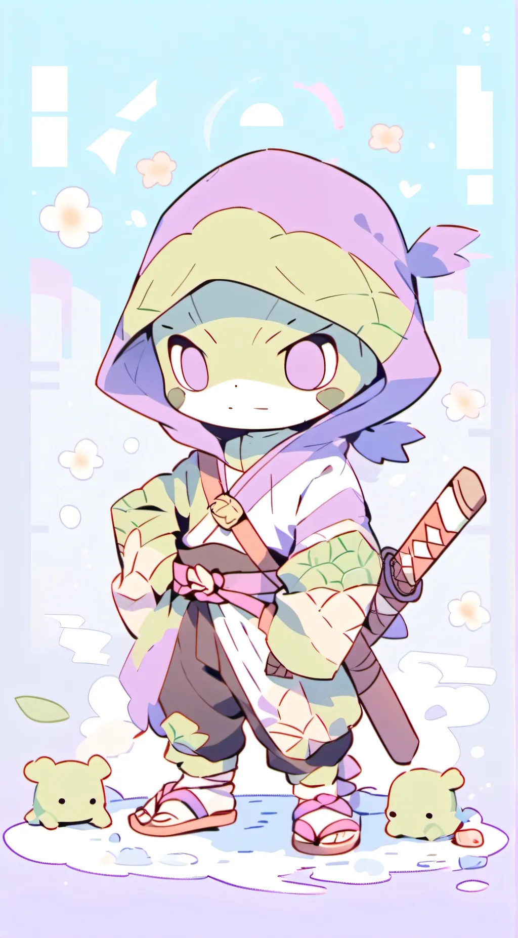 ai character: Donatello  background