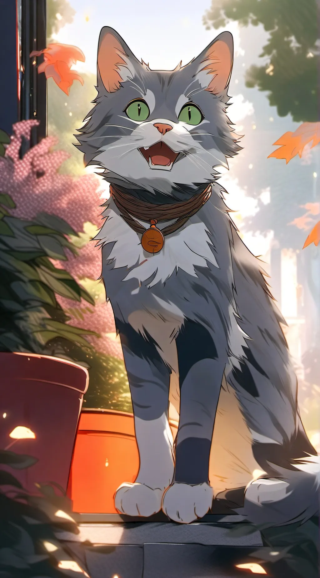 ai character: blue'star background