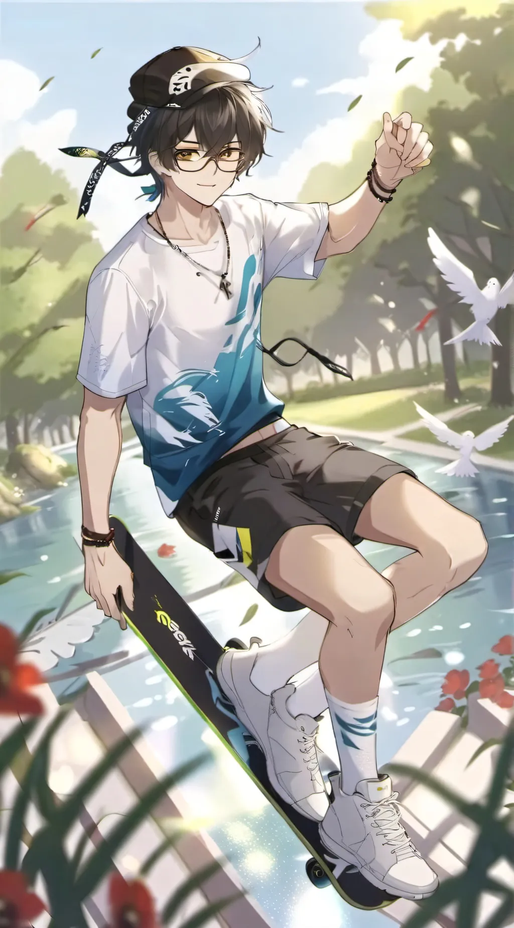 ai character: Devin Miku background