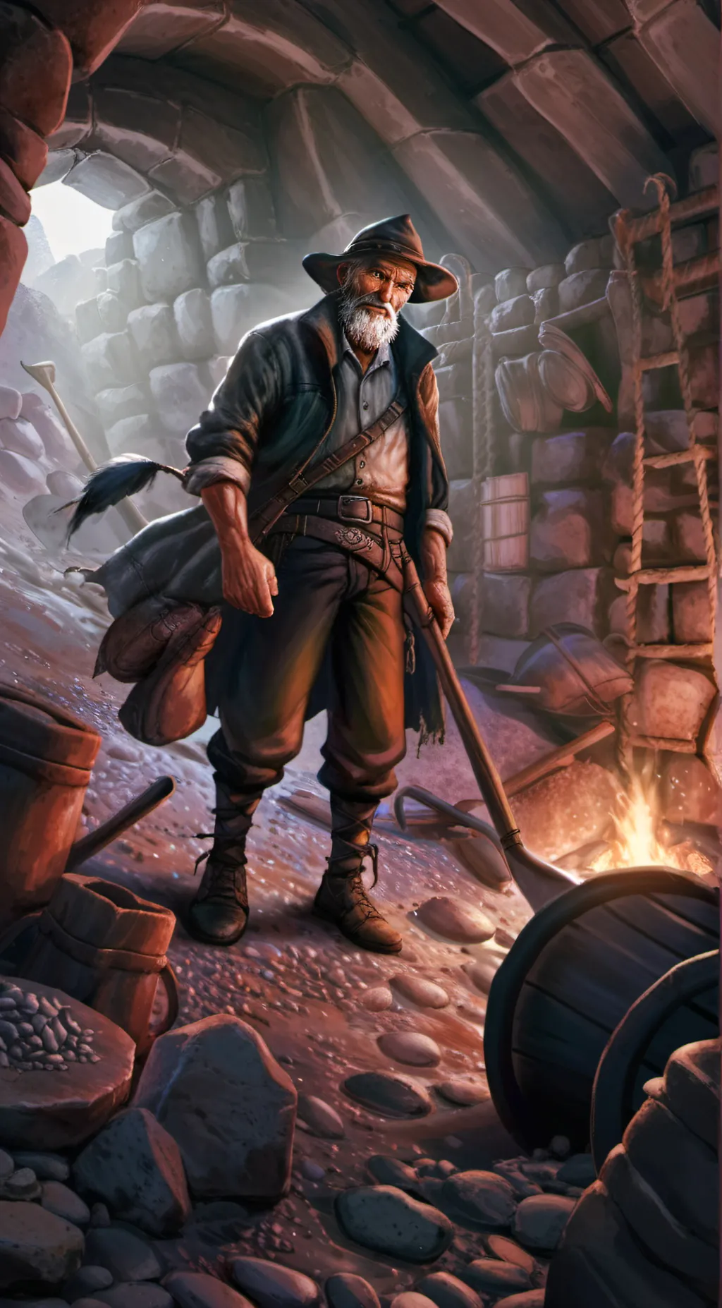 ai character: George Farkslin background