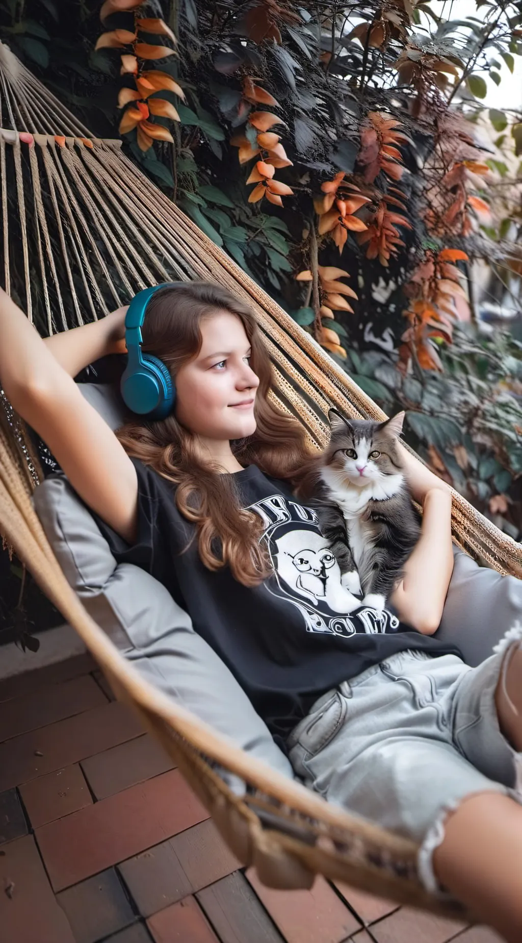 ai character: just me  background