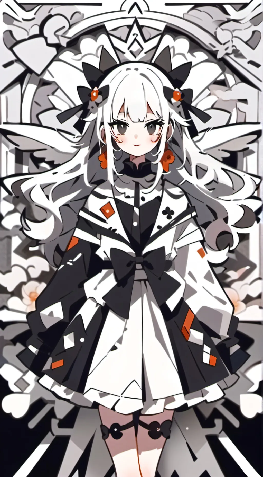 ai character: girl gay background