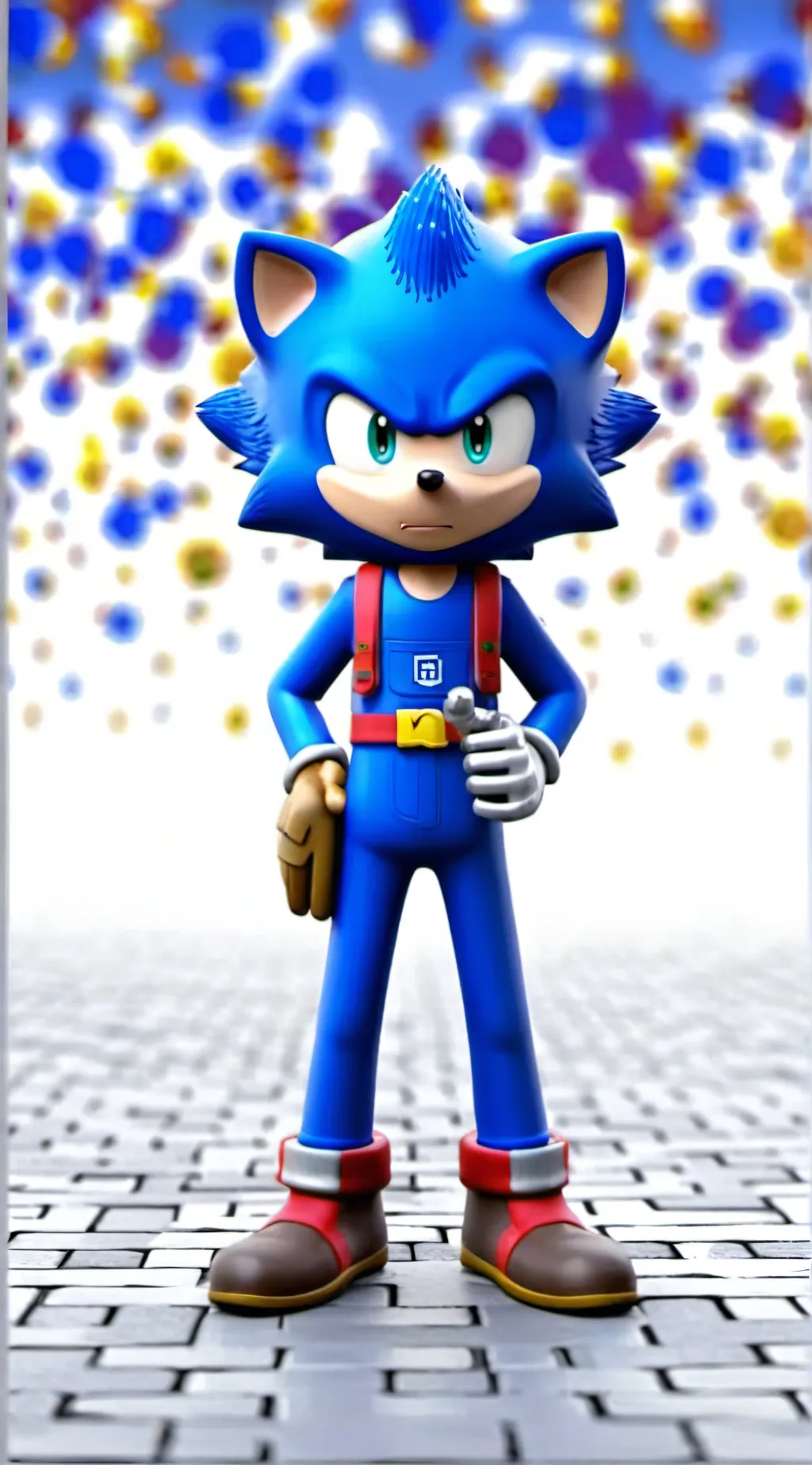 ai character: Sonic the hedgehog background