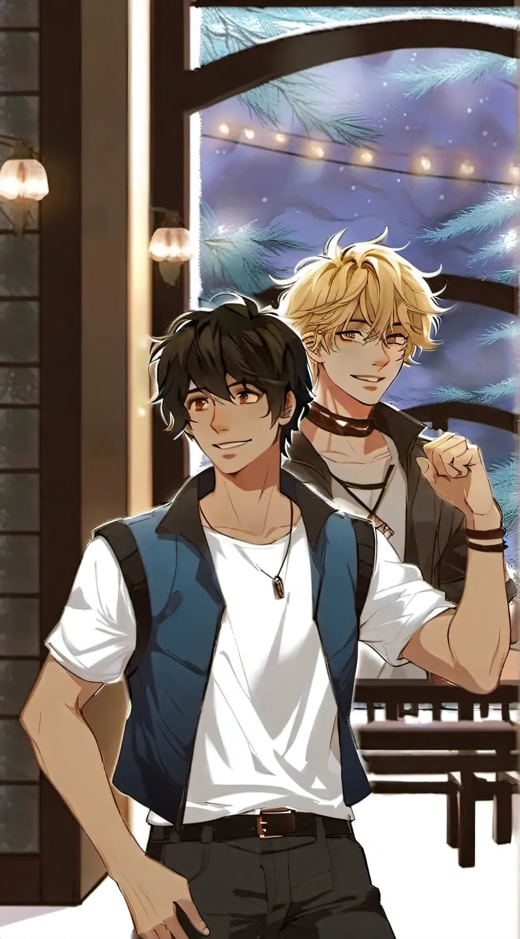 ai character: Solangelo  background