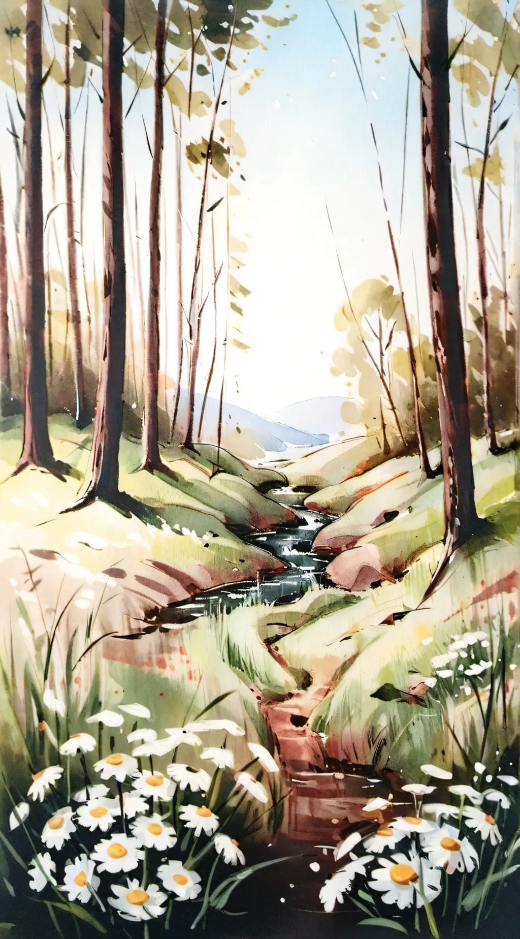 ai character: grass background