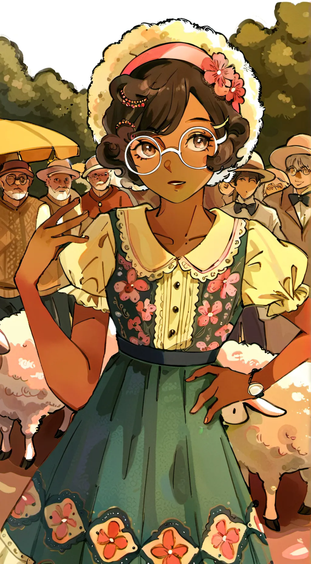 ai character: HH heaven background