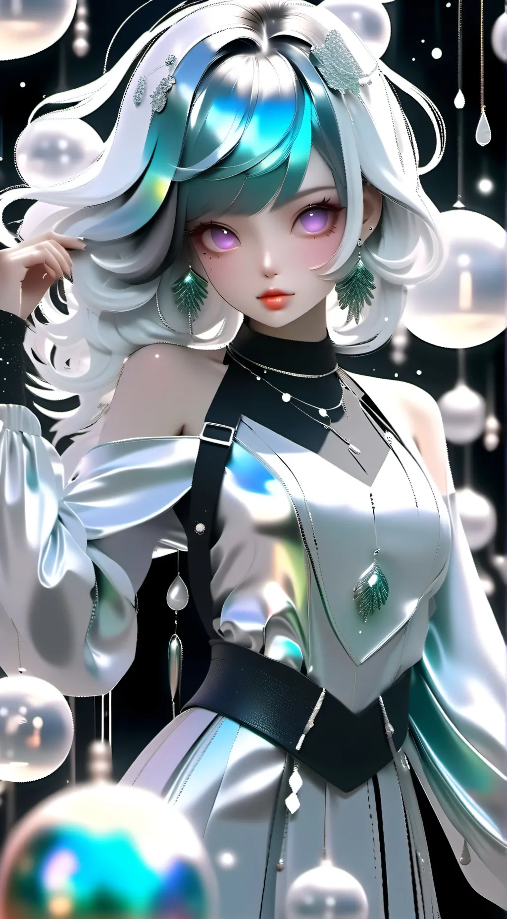 ai character:  Crystal background