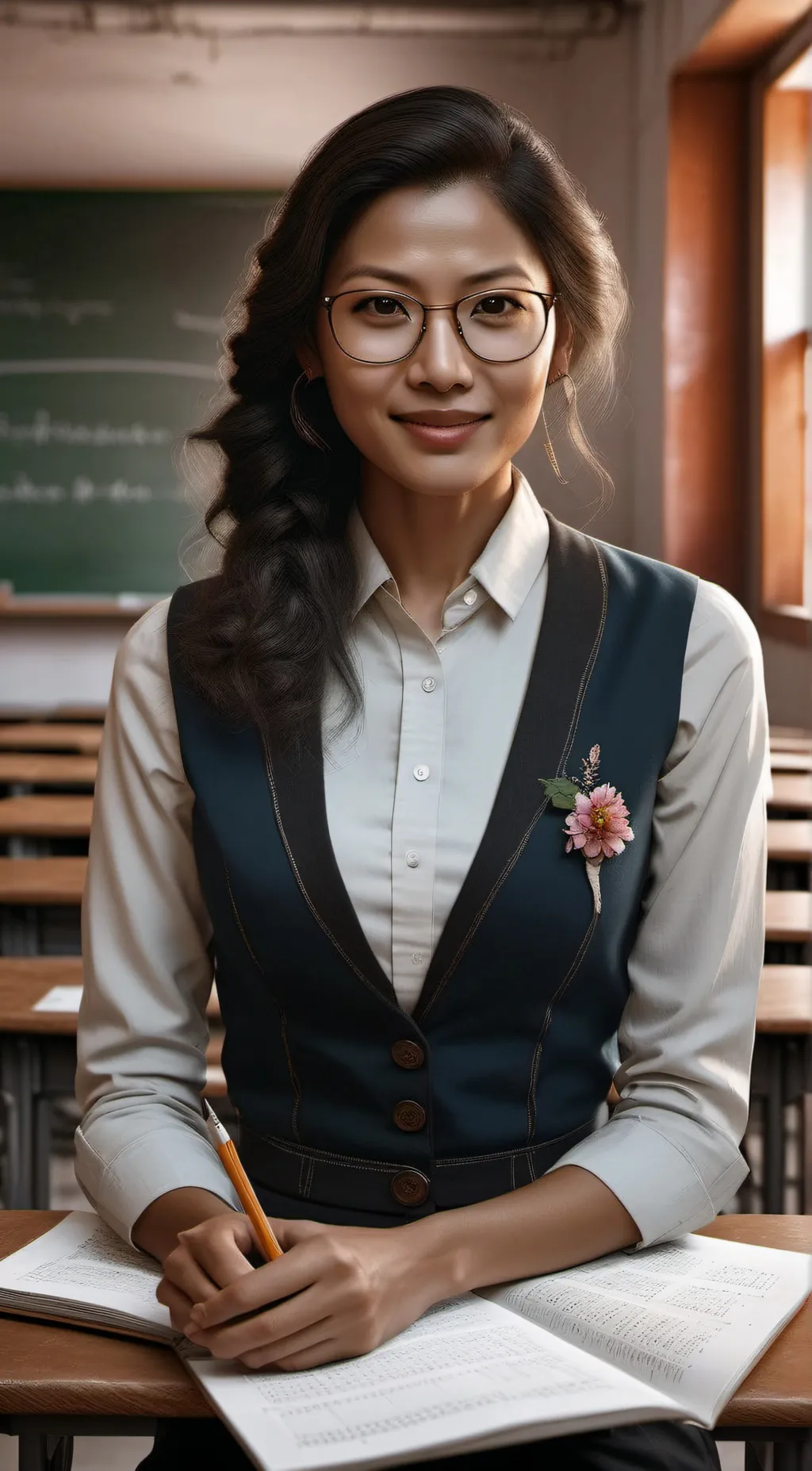 ai character: ur math teacher background