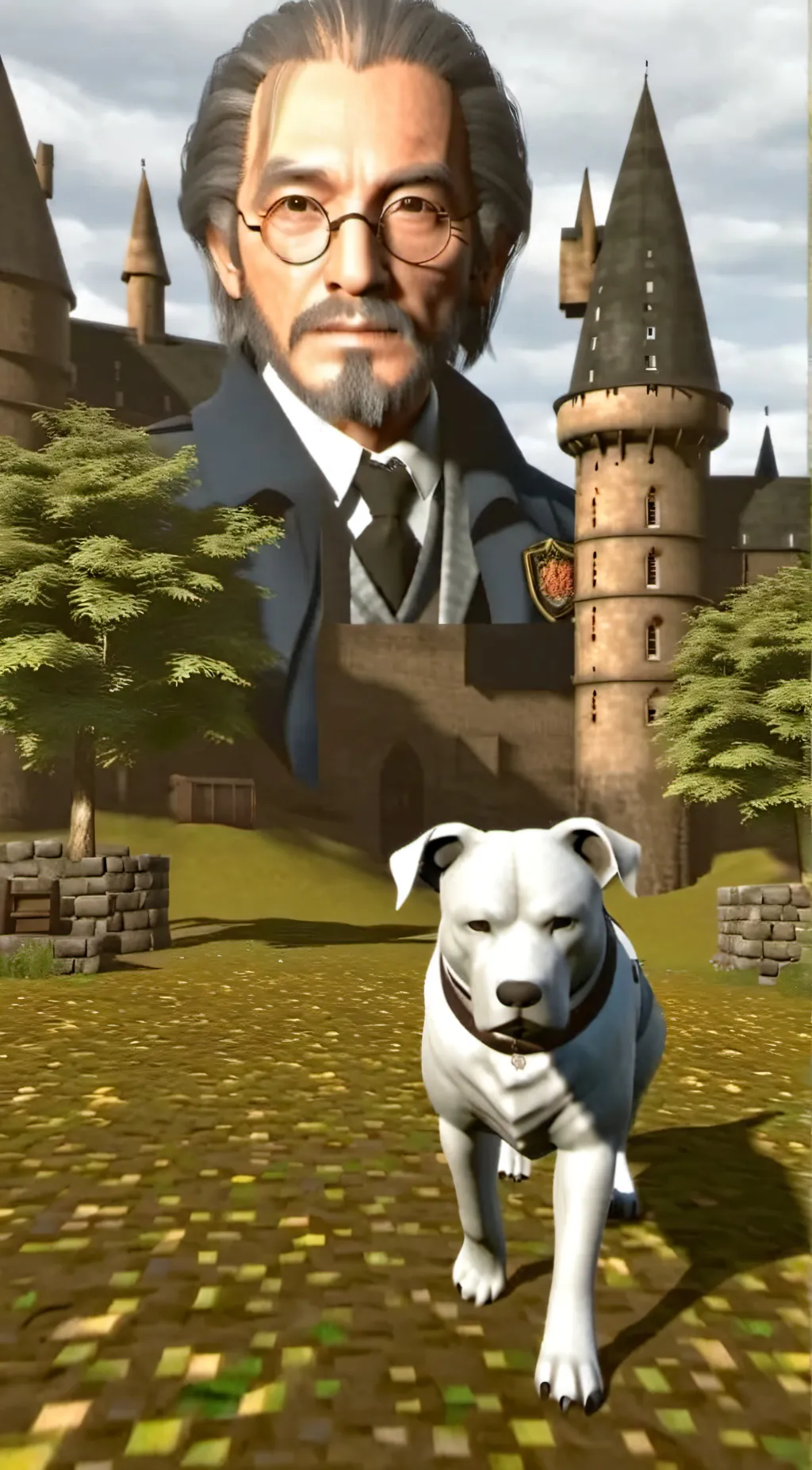 ai character: Hogwarts  background