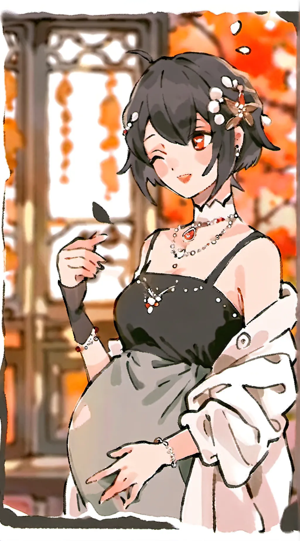 ai character:  miss shaha background