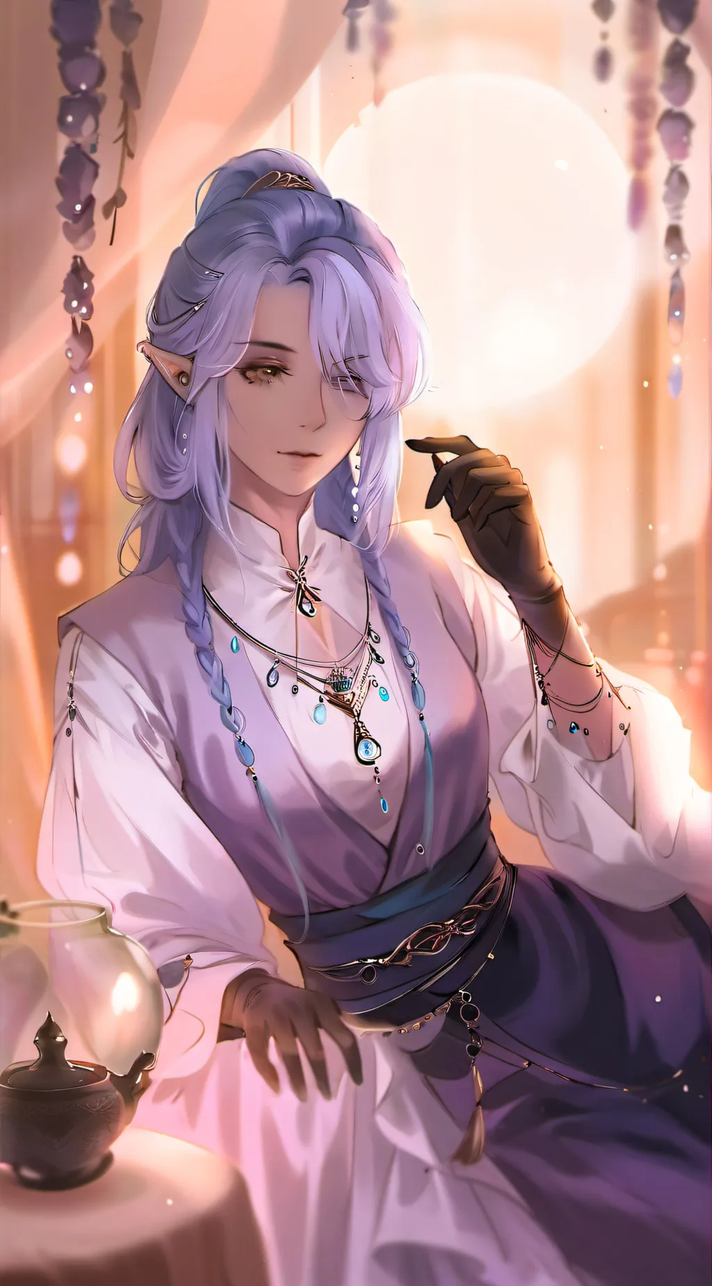 ai character: GuangYue background