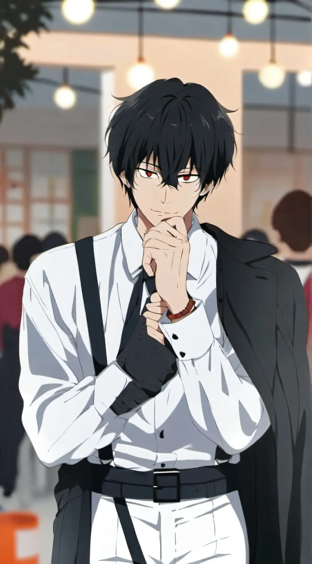 ai character: Youichi. background