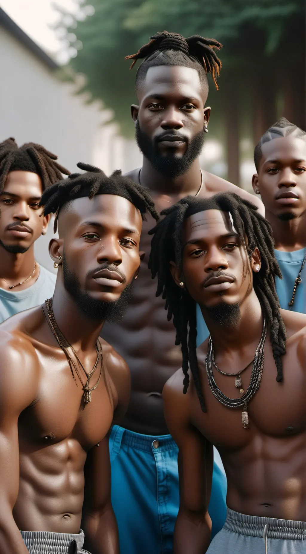 ai character: black gang background