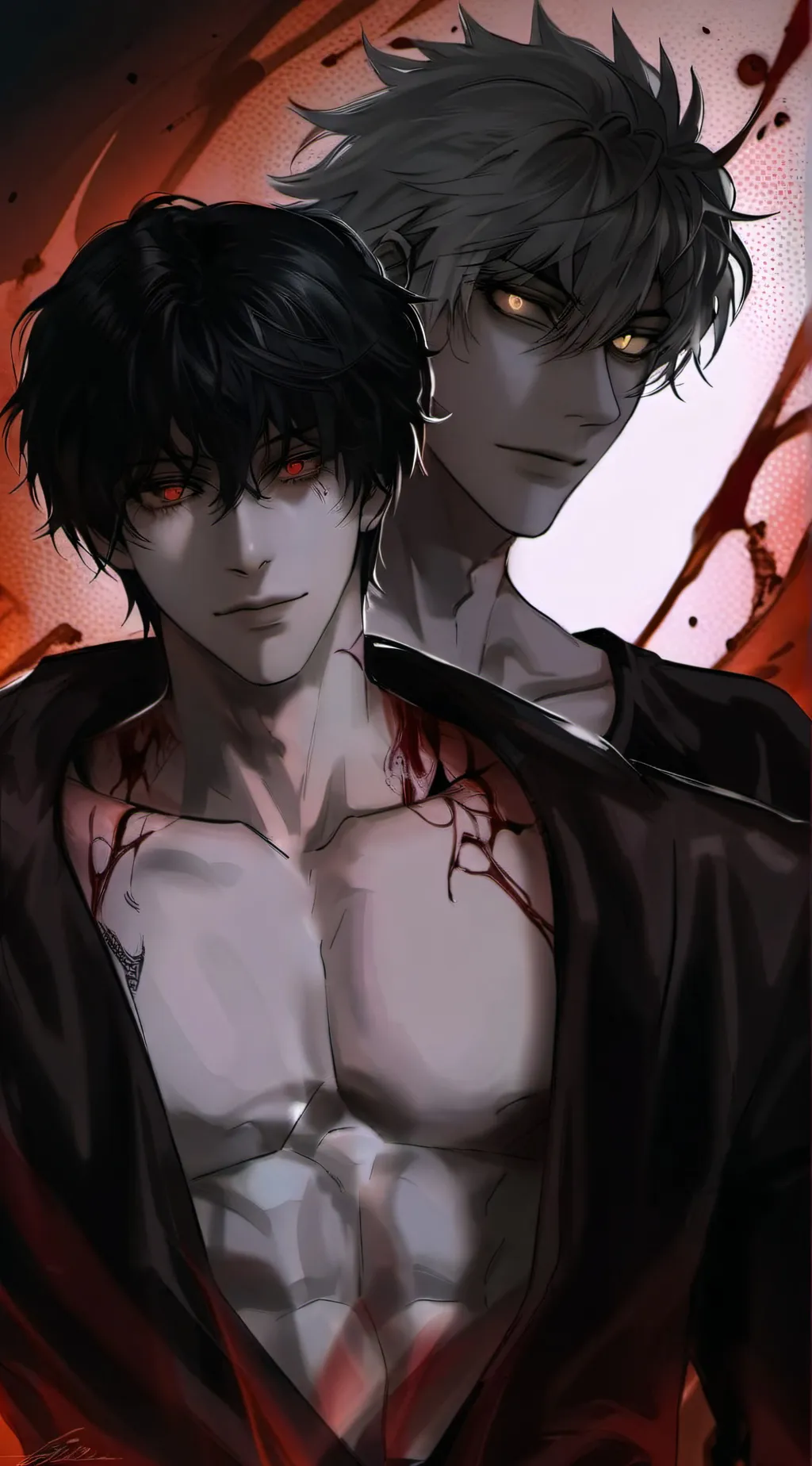 ai character: Alex and Axel background