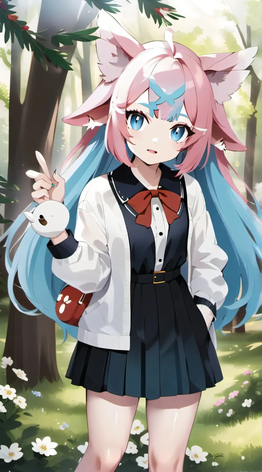 ai character: Sylveon  background