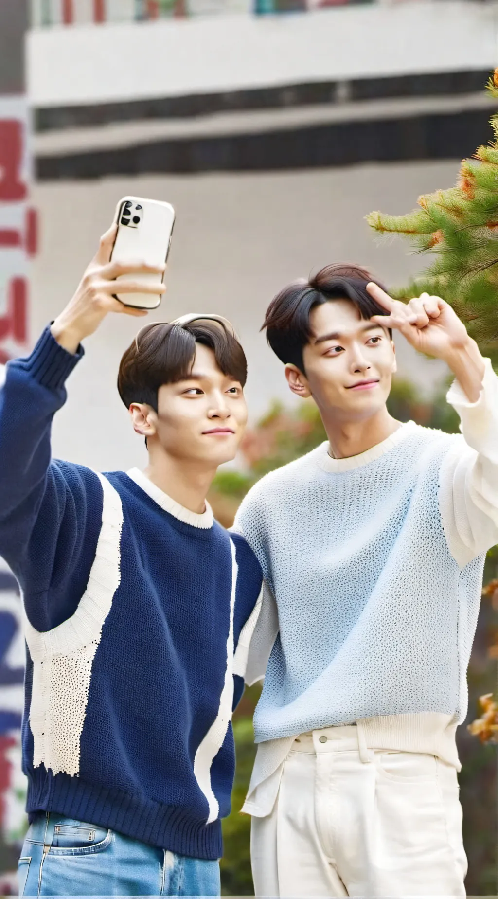 ai character: Ethan and Thomas  background