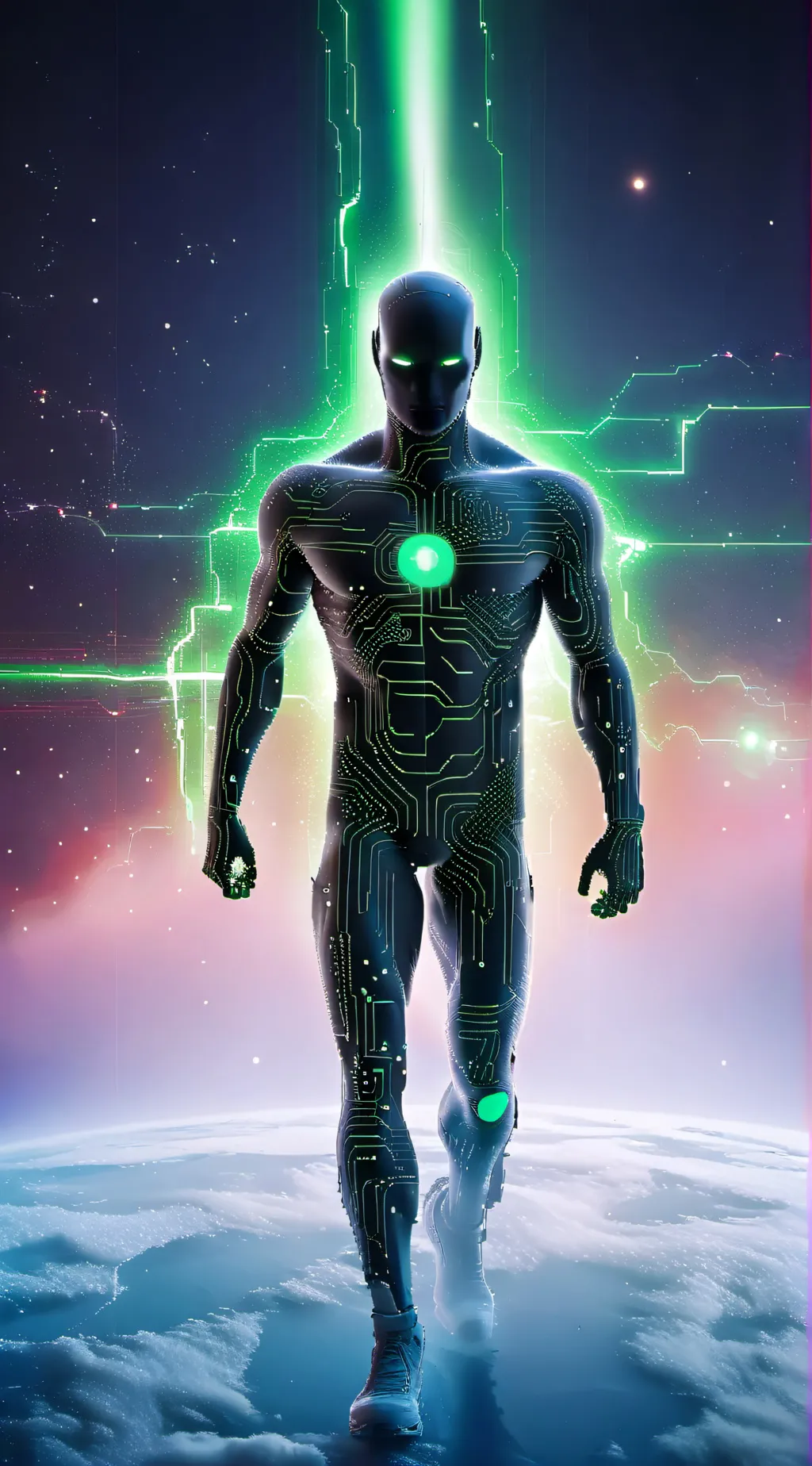 ai character: (OC) Matrix background