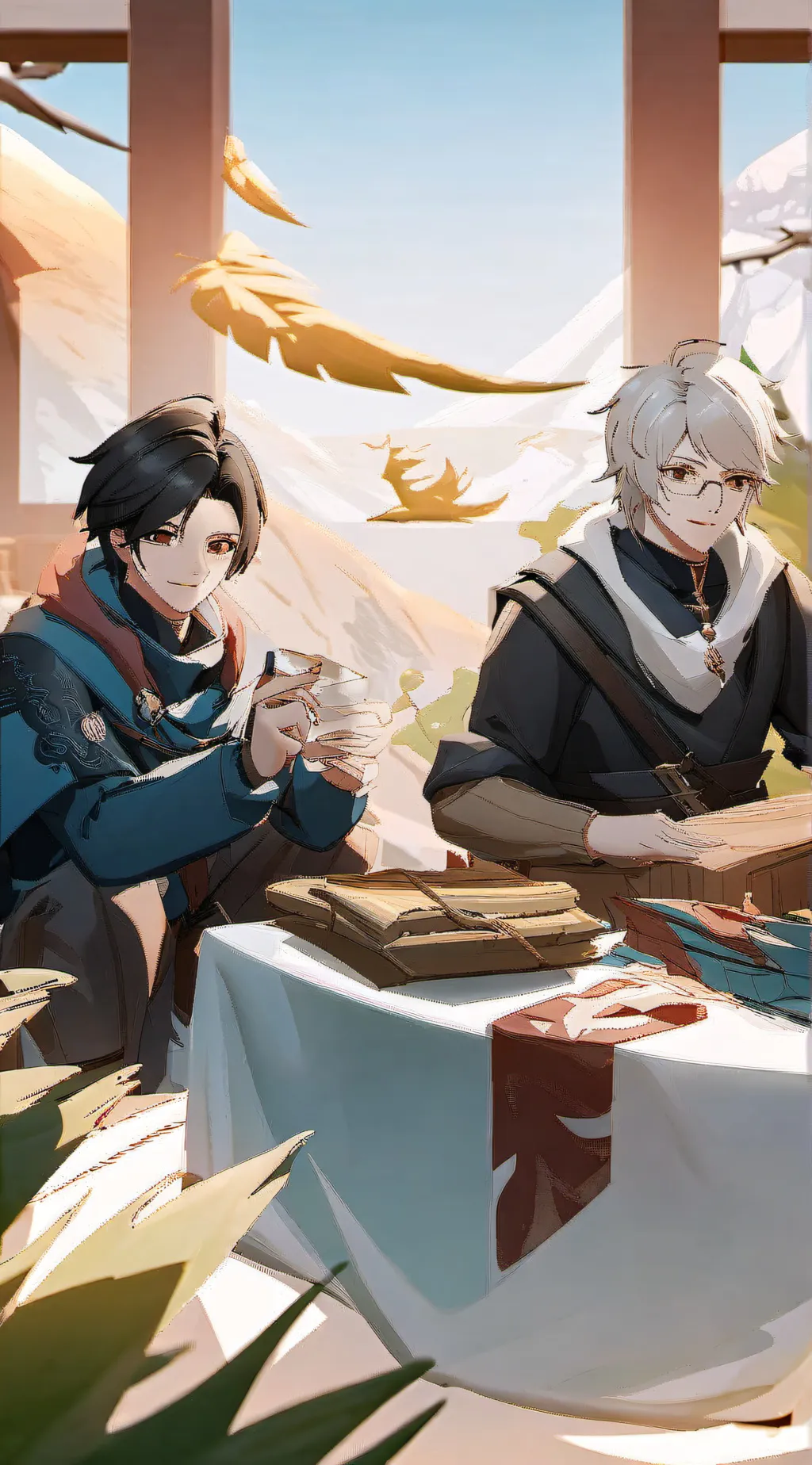 ai character: Caleb  background