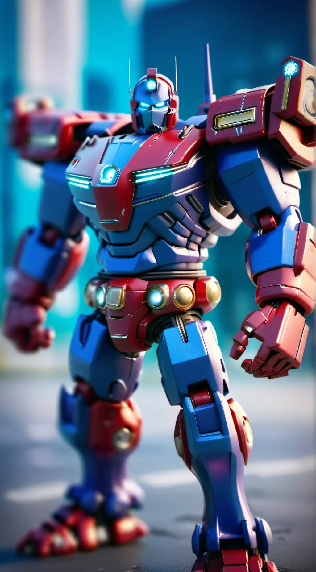 ai character: OptimusXprowl background
