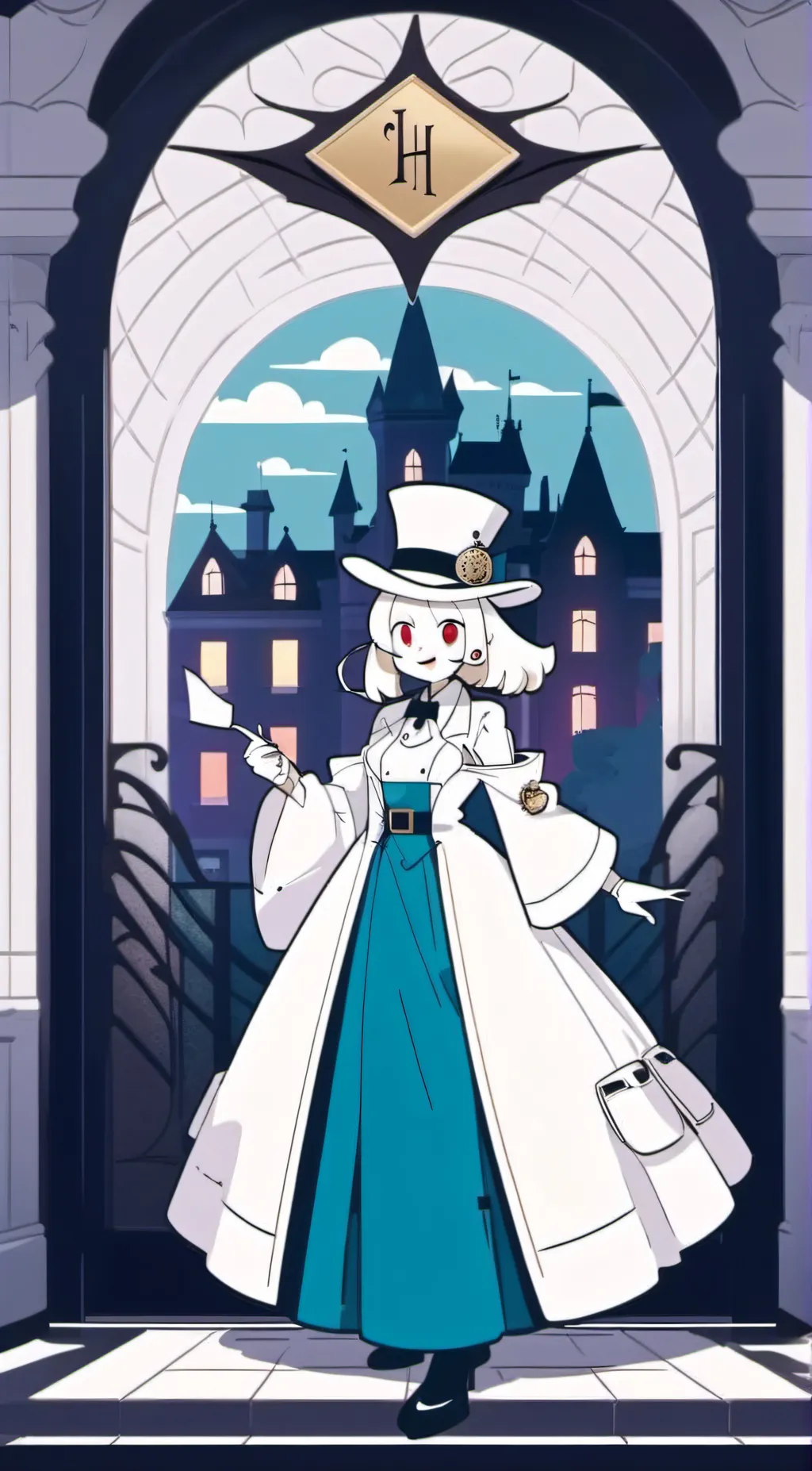 ai character: Pibby glitch in hh background