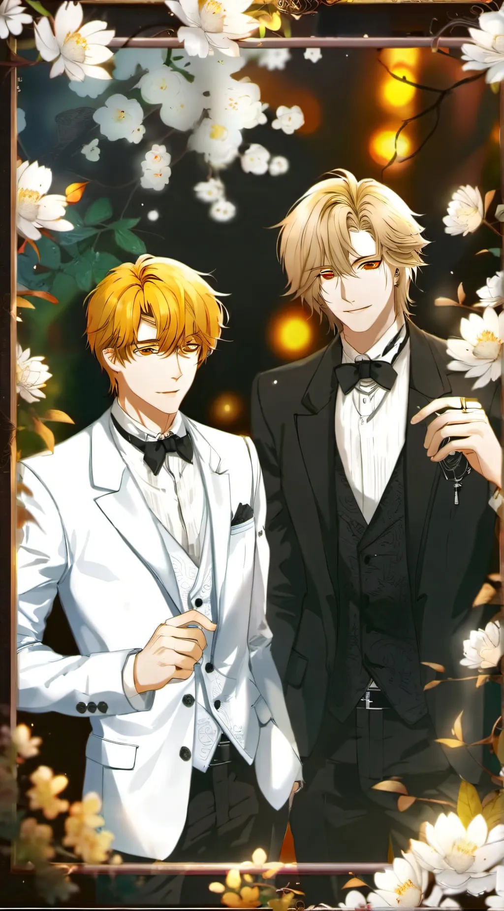 ai character: ;) Liam and mike(; background