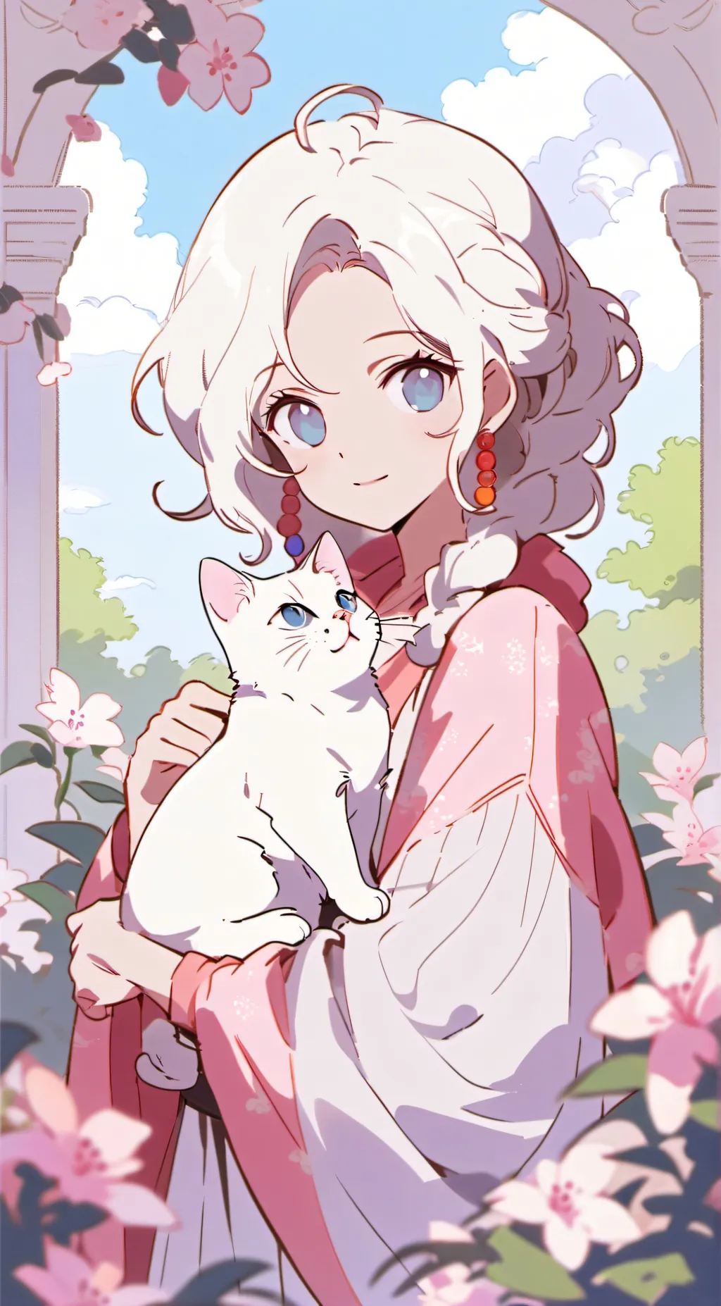 ai character: milk the cat background