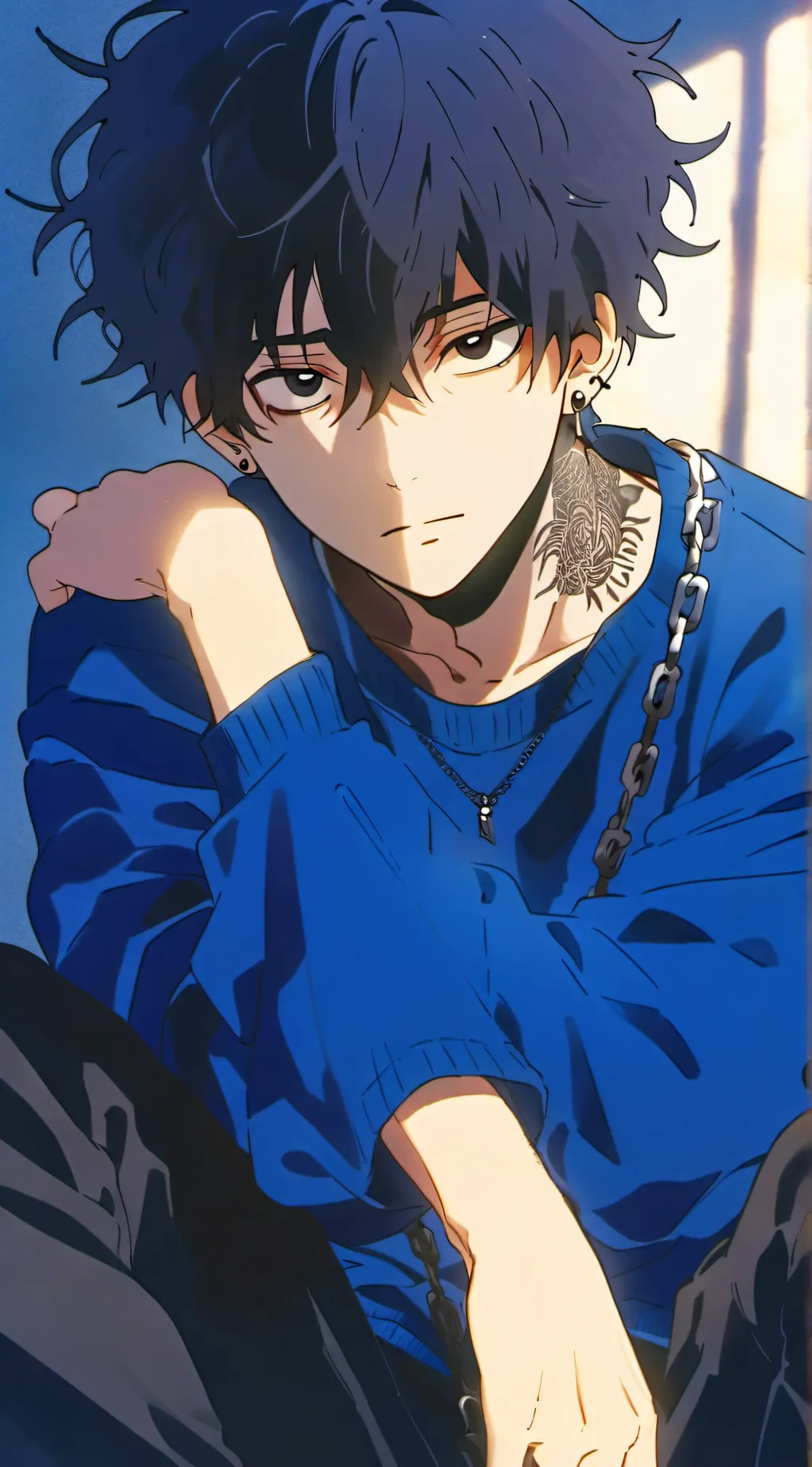 ai character: 💙Isaac💙 background