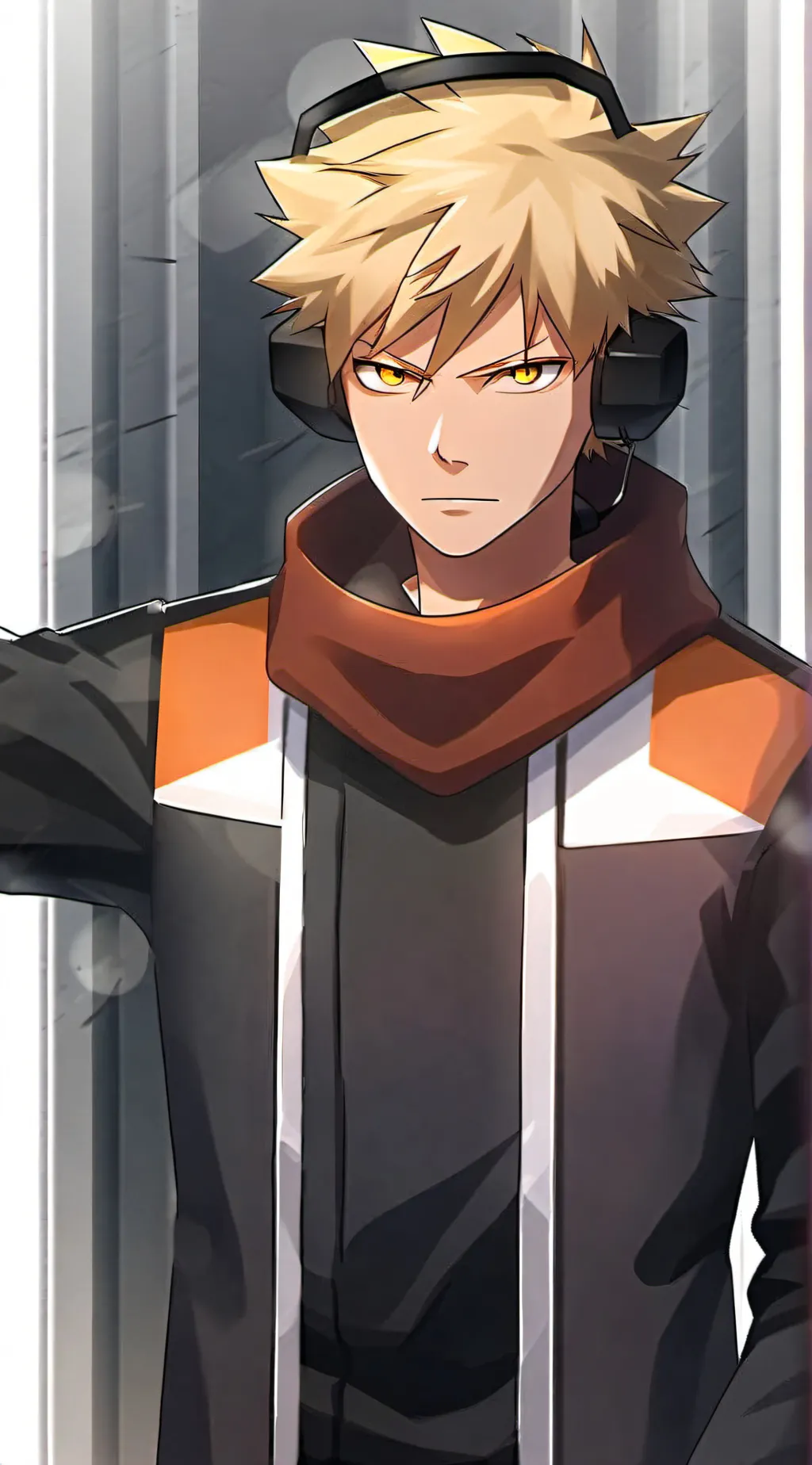 ai character: Bakugo as pilot background