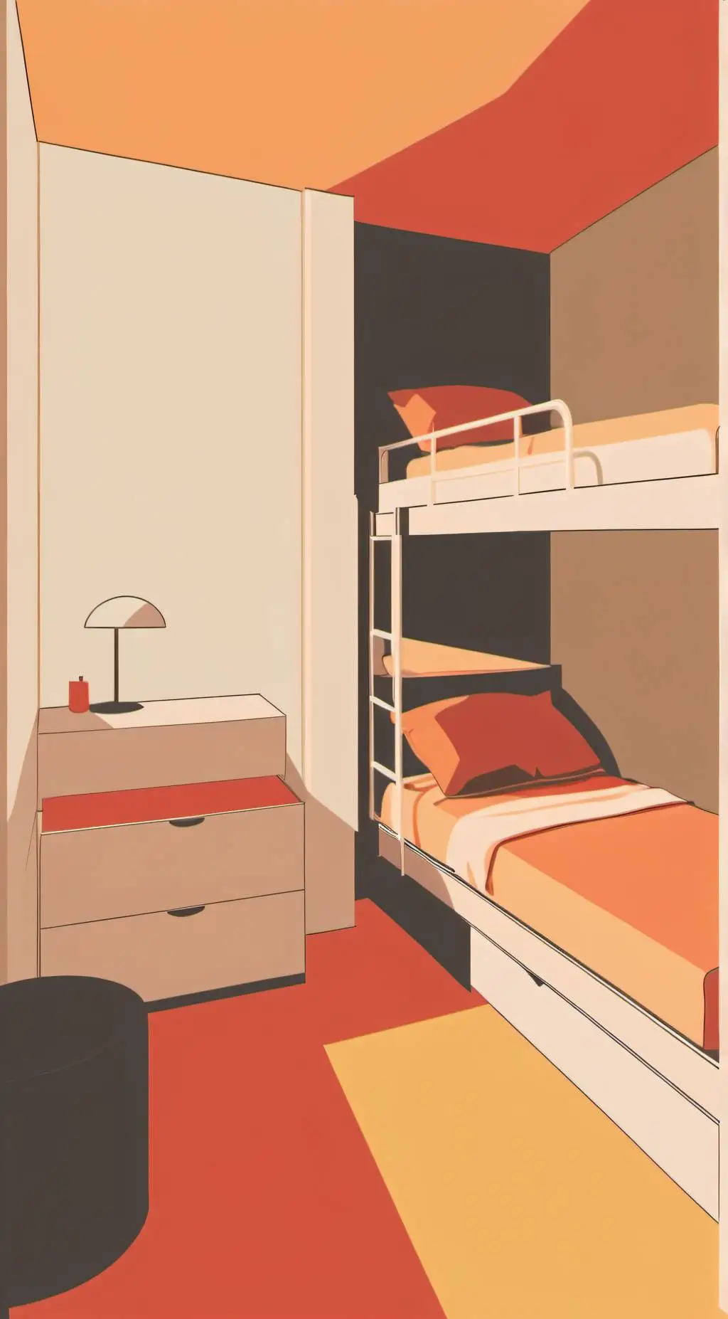 ai character: Hashira sleepover background