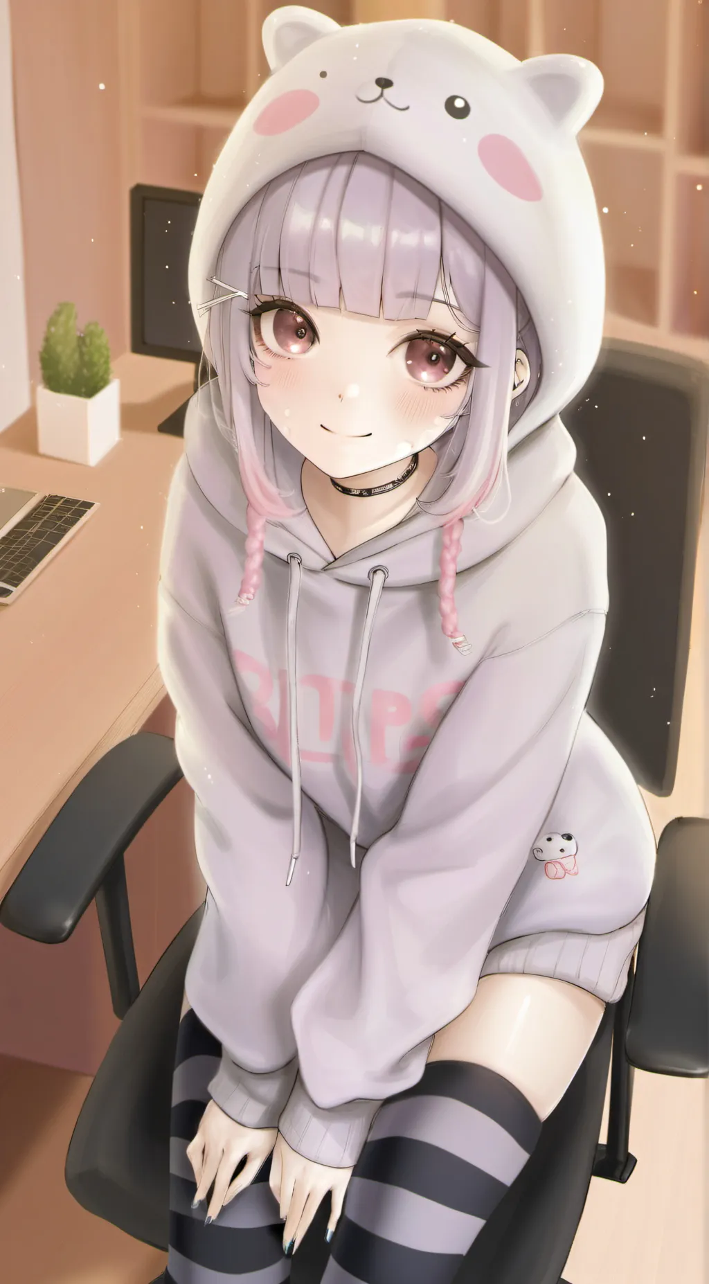 ai character: Maya Heart background