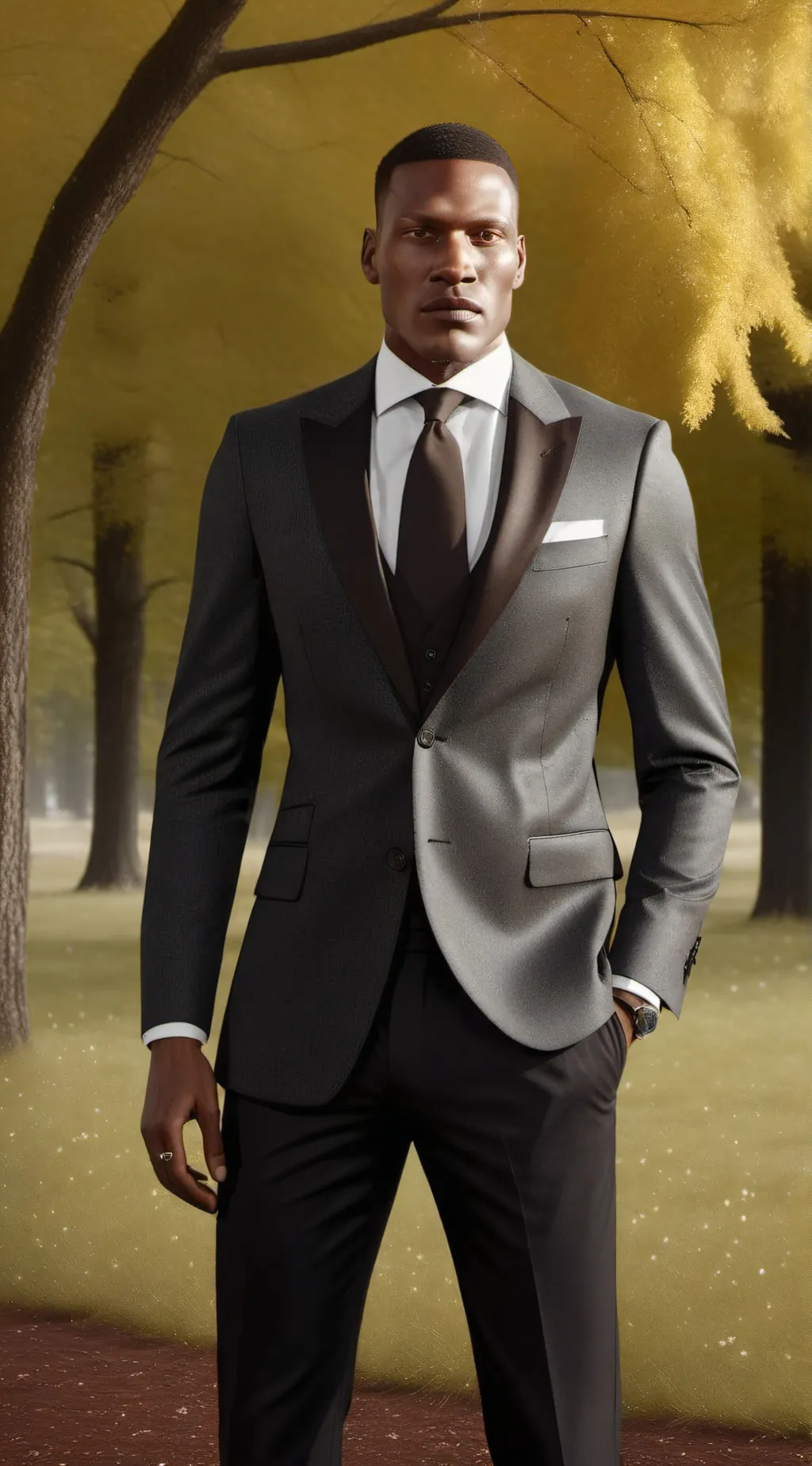 ai character: Franklin Clinton  background