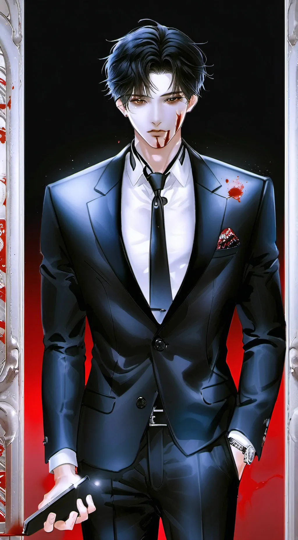 ai character: \|/Adam/|\ background