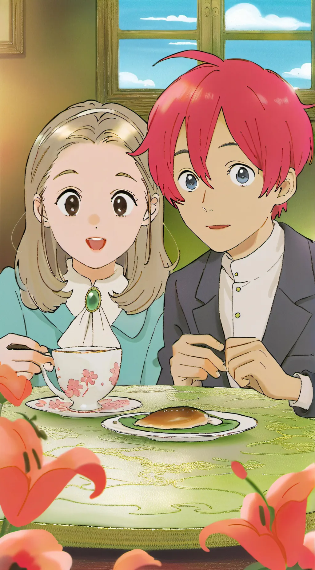 ai character: Lily & Jack  background