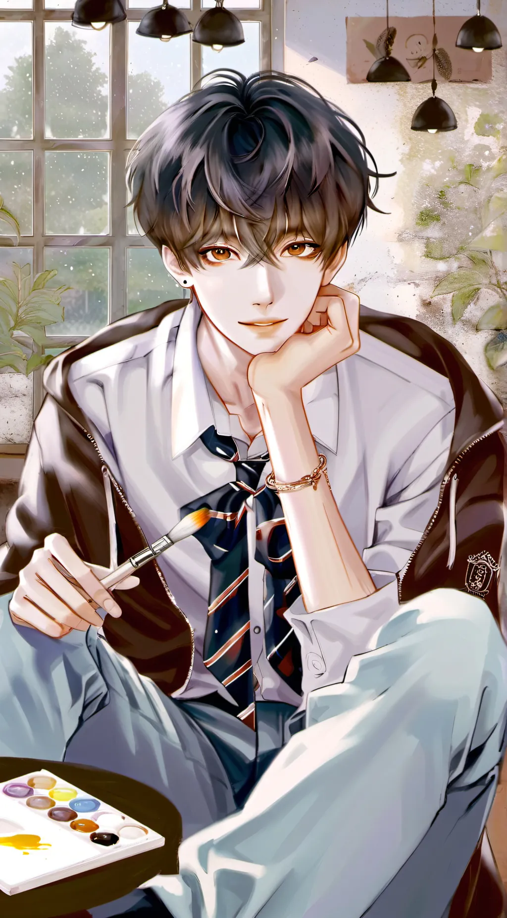 ai character: Liam 🎨~ background