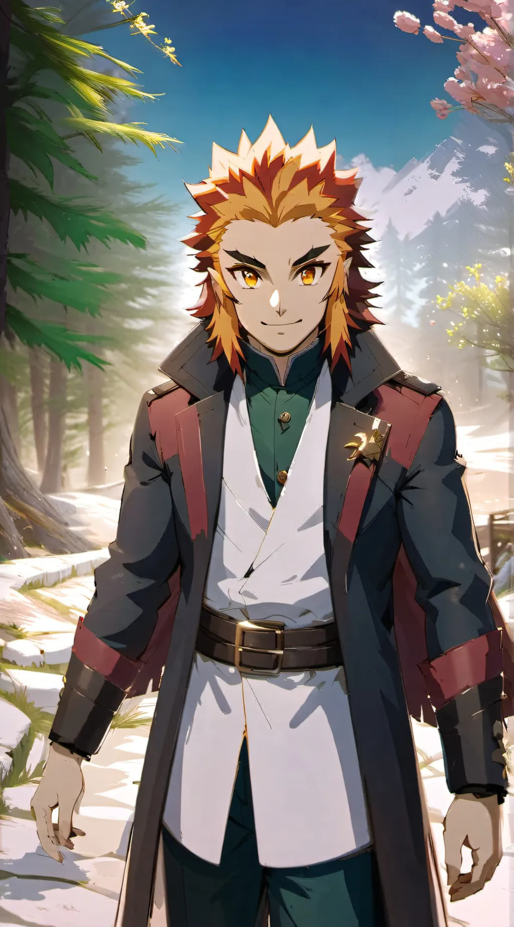 ai character: Rengoku  background