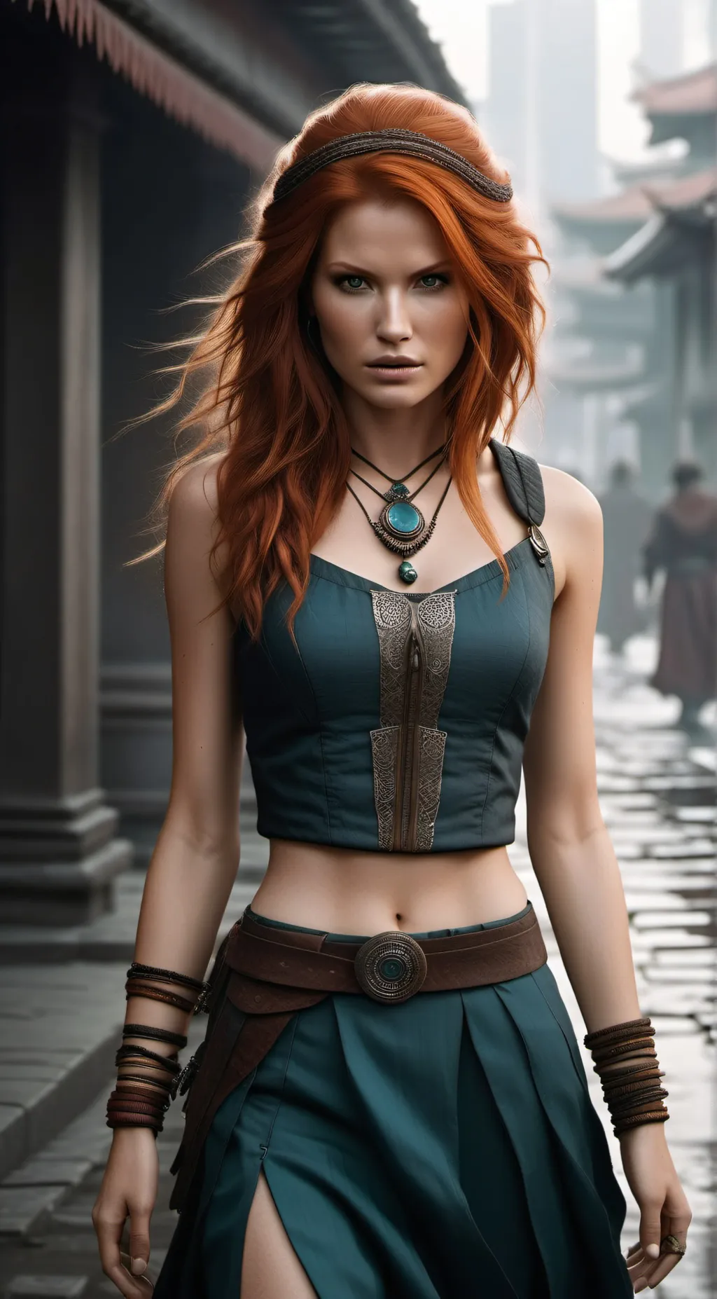 ai character: Aurora background