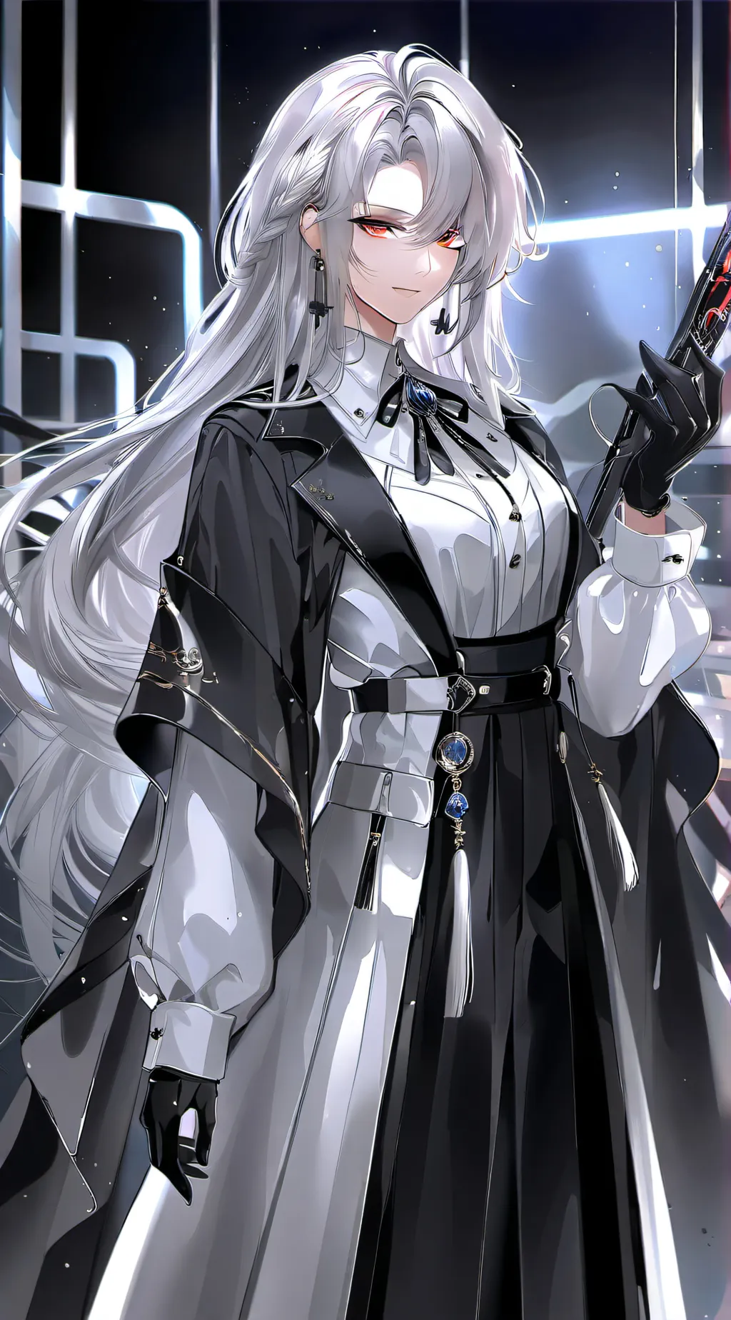 ai character: Tv women  background