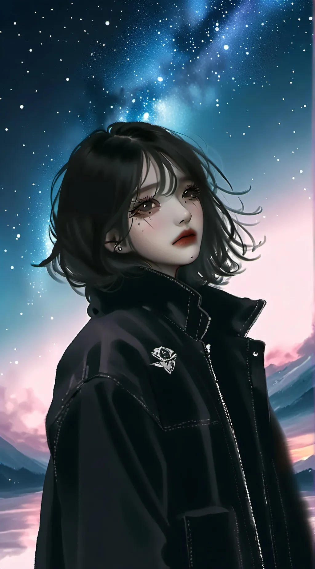 ai character: Ashley  background