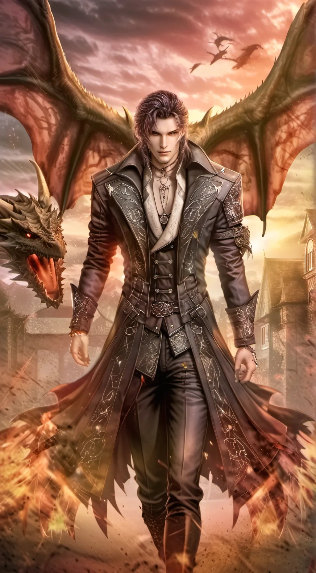 ai character: dragon boyfriend background
